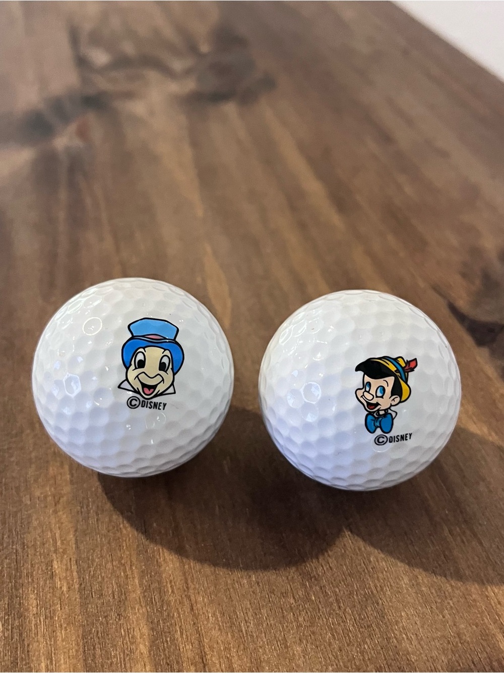 Jiminy Cricket & Pinocchio Logo Titleist Golf Ball Disney Acushnet 1 White NEW